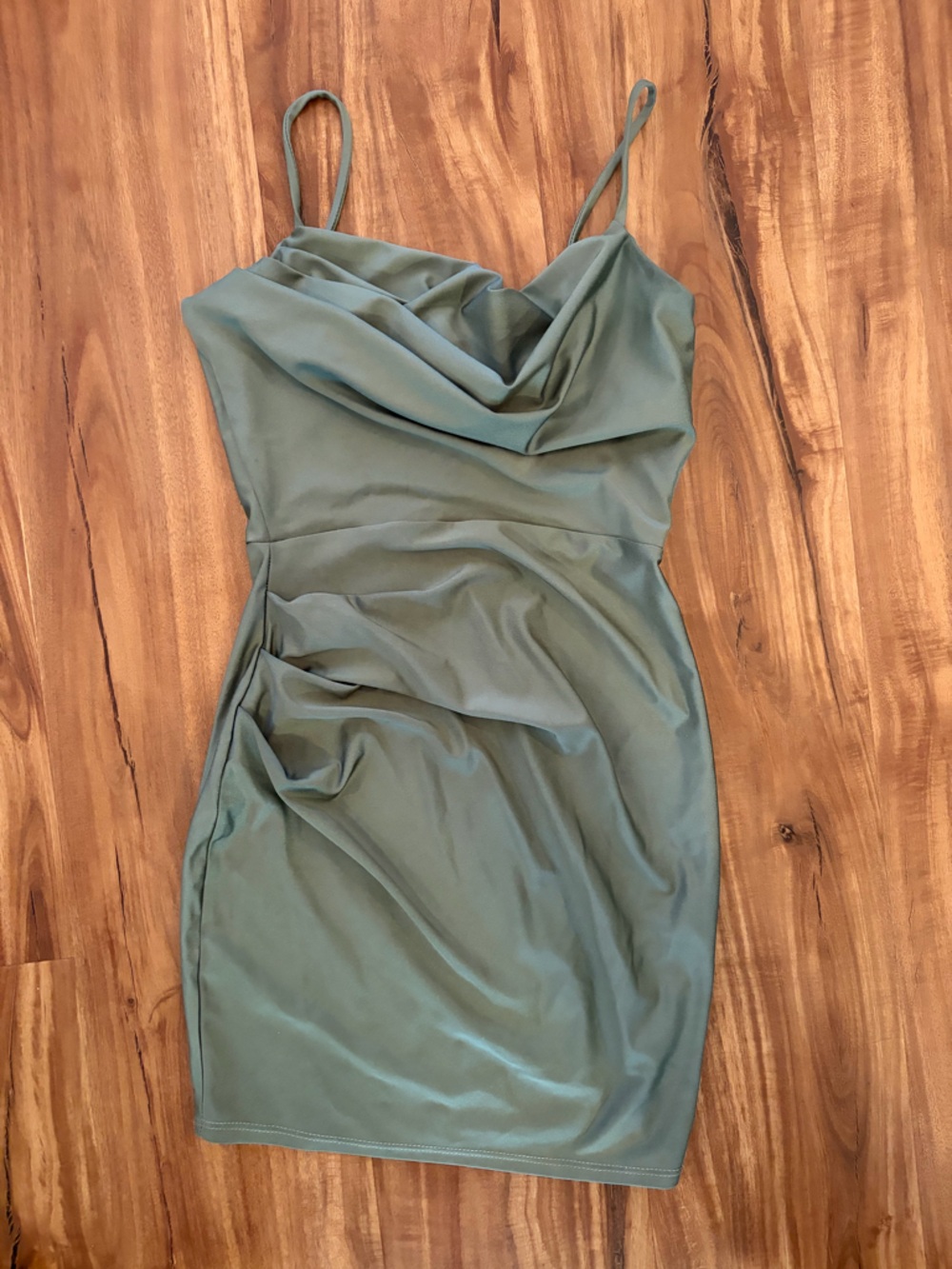 Sage Green Draped Skirt